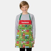 Grinch Days of Grinchmas Pattern Schort (Gedragen)