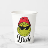 Grinch | De Dude Papieren Bekers (Achterkant)