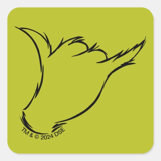 Grinch | De Gemene Machine T-Shirt Vierkante Sticker (Voorkant)