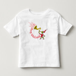 Grinch die de vrolijke Grinchmas hoorn blaast Kinder Shirts
