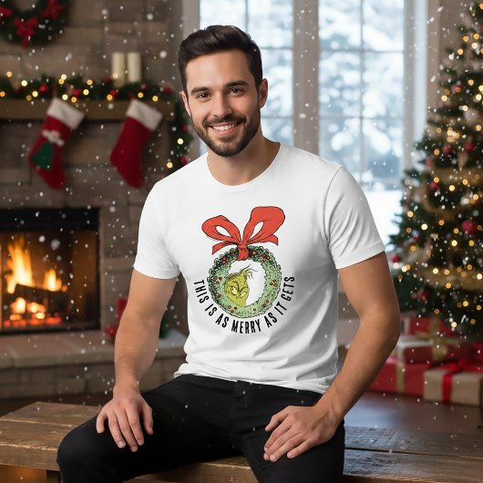 Grinch | Dit is zo vrolijk als het wordt Tri-Blend Shirt