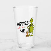 Grinch en Max | Puppies houden van me Glas (Voorkant)