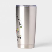 Grinch | Everything is Fine Geïsoleerde Drinkbeker (Achterkant)