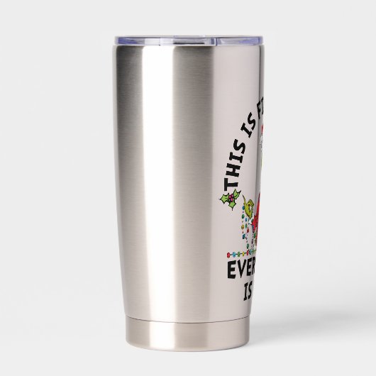 Grinch | Everything is Fine Geïsoleerde Drinkbeker (Voorkant)