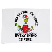 Grinch | Everything is Fine Groot Cadeauzakje (Voorkant)
