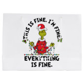 Grinch | Everything is Fine Groot Cadeauzakje (Achterkant)