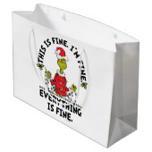 Grinch | Everything is Fine Groot Cadeauzakje (Achterkant Gekanteld)