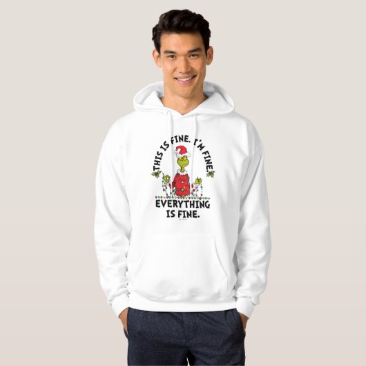 Grinch | Everything is Fine Hoodie (Voorkant volledig)