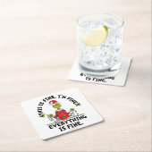 Grinch | Everything is Fine Kartonnen Onderzetters (Insitu)