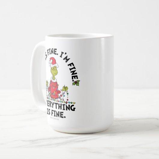 Grinch | Everything is Fine Koffiemok (Voorkant links)