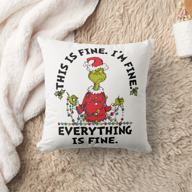 Grinch | Everything is Fine Kussen (Deken)