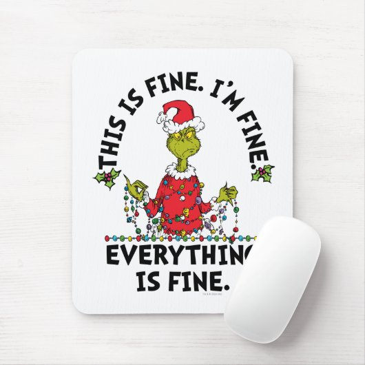 Grinch | Everything is Fine Muismat (Met muis)