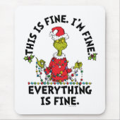 Grinch | Everything is Fine Muismat (Voorkant)