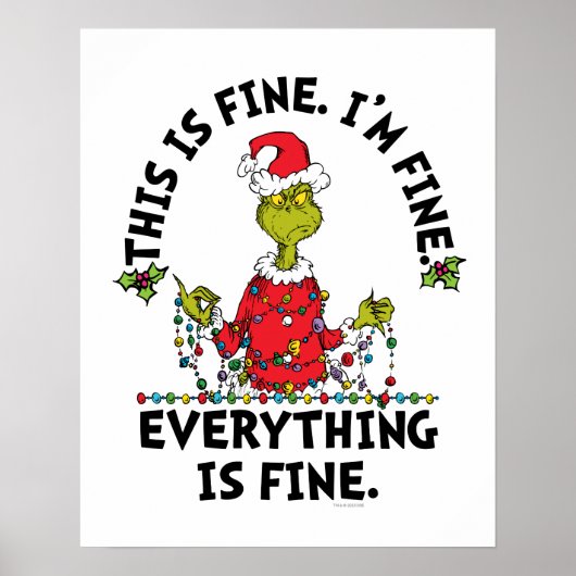 Grinch | Everything is Fine Poster (Voorkant)