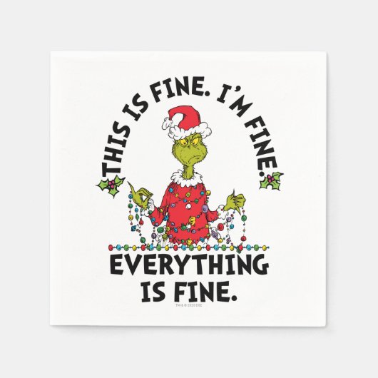 Grinch | Everything is Fine Servet (Voorkant)