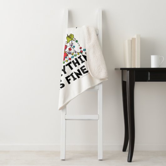 Grinch | Everything is Fine Sherpa Deken (In situ)
