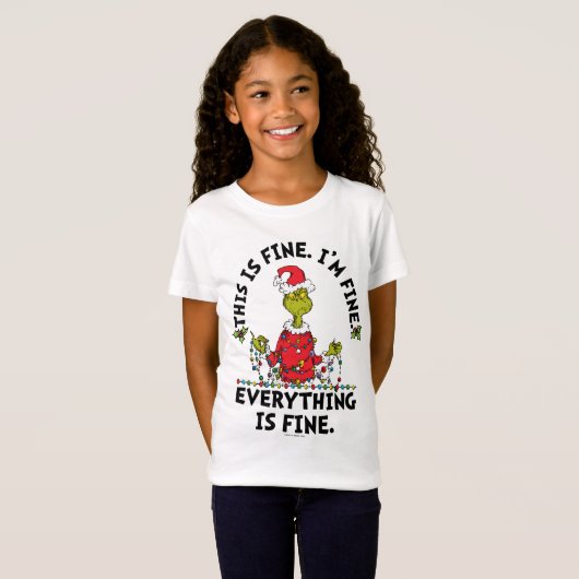Grinch | Everything is Fine T-shirt (Voorkant volledig)