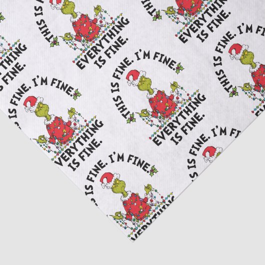 Grinch | Everything is Fine Tissuepapier (Detail)