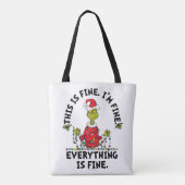 Grinch | Everything is Fine Tote Bag (Achterkant)
