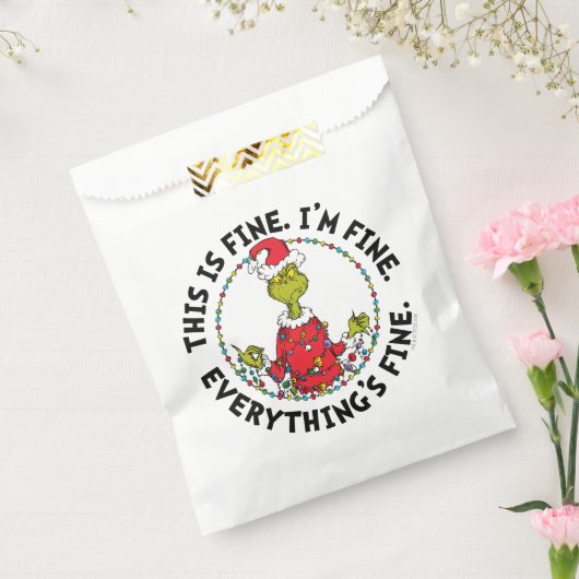 Grinch | Everything's Fine Bedankzakje (Gezegeld)