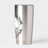 Grinch | Everything's Fine Geïsoleerde Drinkbeker (Achterkant)