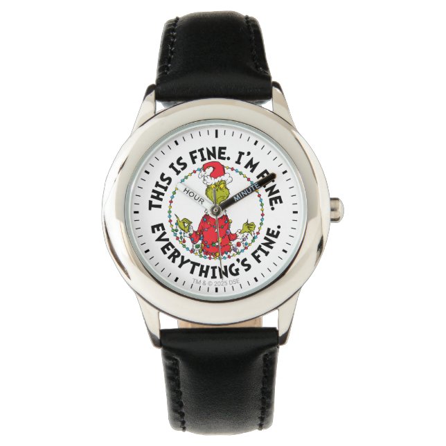 Grinch | Everything's Fine Horloge (Voorkant)