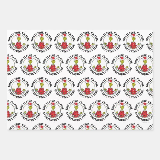 Grinch | Everything's Fine Inpakpapier Vel (Voorkant)
