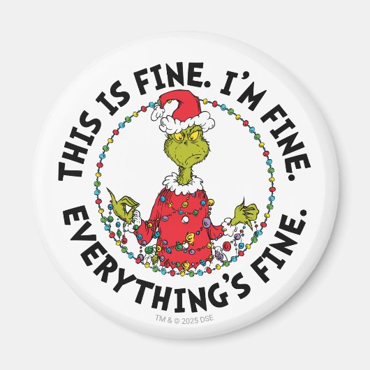 Grinch | Everything's Fine Magneet (Voorkant)