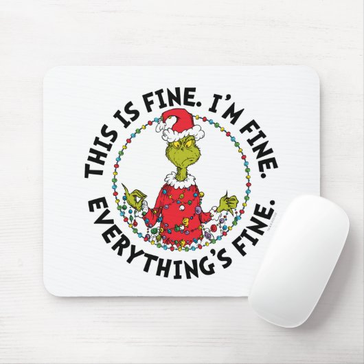 Grinch | Everything's Fine Muismat (Met muis)