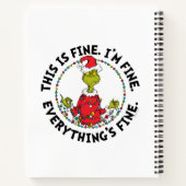 Grinch | Everything's Fine Notitieboek (Achterkant)