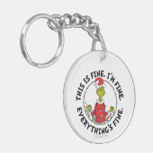 Grinch | Everything's Fine Sleutelhanger (Voorkant Links)