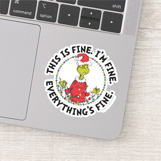 Grinch | Everything's Fine Sticker (Detail)