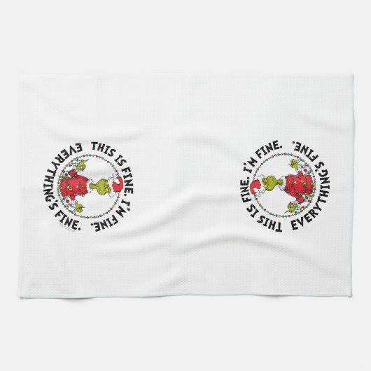 Grinch | Everything's Fine Theedoek (Horizontaal)
