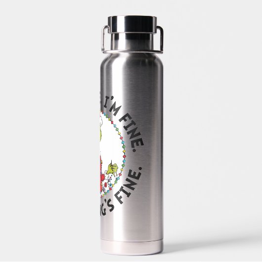 Grinch | Everything's Fine Waterfles (Achterkant)