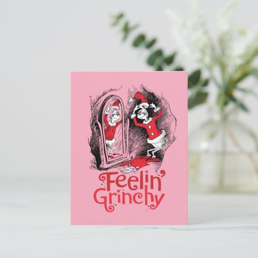 Grinch | Feeling Grinchy Briefkaart (Staand voorkant)