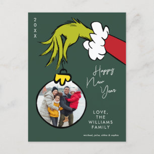Grinch   Gelukkig Nieuwjaar - Kerstfoto Feestdagenkaart