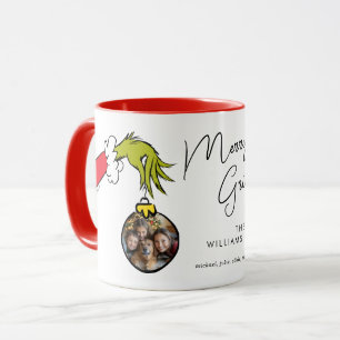 Grinch Gepersonaliseerde kerstbal Mok