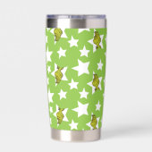 Grinch gluurde sterpatroon geïsoleerde drinkbeker (Achterkant)
