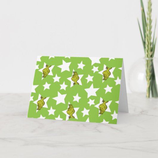 Grinch gluurde sterpatroon kaart (Voorkant)