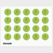 Grinch | Grappig Sorry Dat Ik Te Laat Was Ik Wilde Ronde Sticker (Vel)