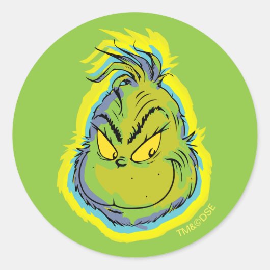 Grinch | Grappig Sorry Dat Ik Te Laat Was Ik Wilde Ronde Sticker (Voorkant)