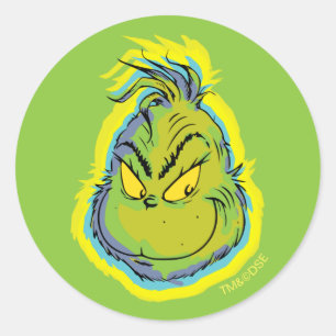 Grinch Grappig Sorry Dat Ik Te Laat Was Ik Wilde Ronde Sticker