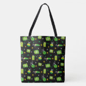 Grinch Green Kerstdecor Pattern Tote Bag (Voorkant)