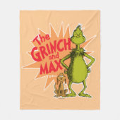 Grinch | Grinch & Max Starburst Fleece Deken (Voorkant)