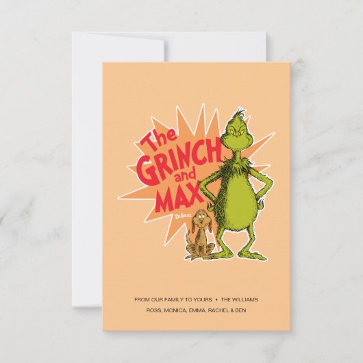 Grinch | Grinch & Max Starburst Kaart (Voorkant)