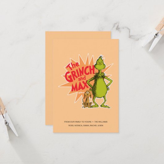 Grinch | Grinch & Max Starburst Kaart (Voorkant / Achterkant in situ)