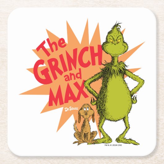 Grinch | Grinch & Max Starburst Kartonnen Onderzetters (Voorkant)