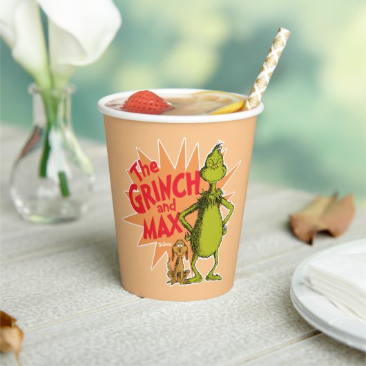 Grinch | Grinch & Max Starburst Papieren Bekers (Insitu)