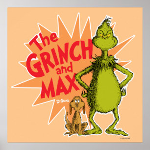 Grinch Grinch & Max Starburst Poster