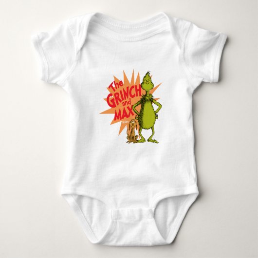 Grinch | Grinch & Max Starburst Romper (Voorkant)